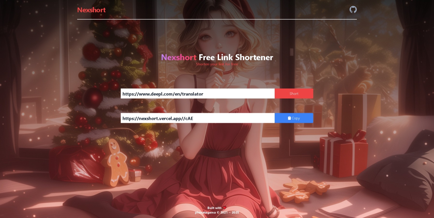 NexShort - Simple URL Shortener